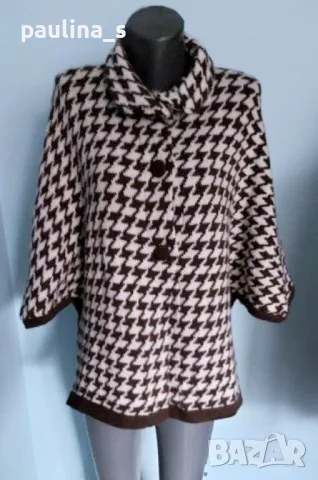 Два броя / Топло пончо тип пуловер / универсален размер , снимка 9 - Блузи с дълъг ръкав и пуловери - 44237207