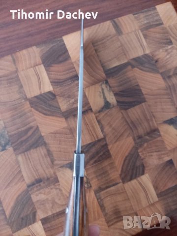 Нож ръчна изработка стомана D2 дръжка биволска кост, снимка 5 - Ножове - 32794676