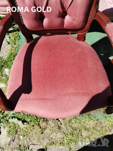 Комплект столове, маса и две кресла, снимка 11 - Маси - 54217562