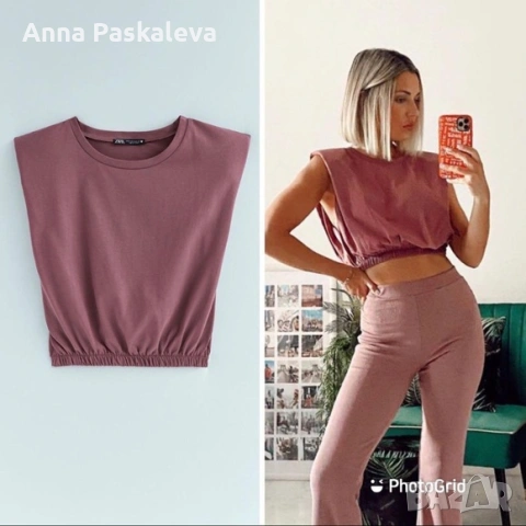 Топ Zara, снимка 3 - Корсети, бюстиета, топове - 51150431