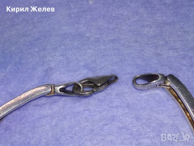 КРАСИВА СРЕБЪРНА ГРИВНА СРЕБРО 925 АЖУРНА ВЕРСАЧЕ ОРНАМЕНТИКА НУЖДА от ХАЛКИЧКАна ЗАКОПЧАЛКАТА 39997, снимка 5 - Гривни - 42655802