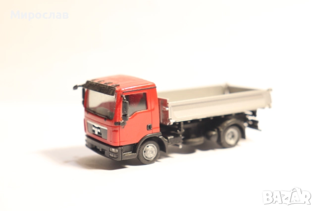 HERPA H0 1/87 MAN САМОСВАЛ КАМИОН МОДЕЛ, снимка 6 - Колекции - 52864889