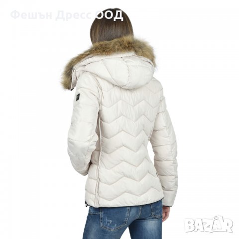 ТОП ЦЕНА Дамско зимно шушляково яке – 4089 качулка с естествен пух от лисица, снимка 9 - Якета - 31334620