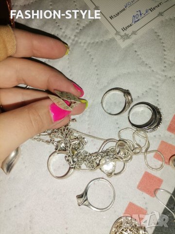 925 СРЕБРО голям сребърен комплект , снимка 12 - Бижутерийни комплекти - 37354746