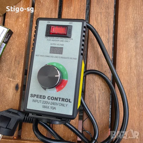 Регулатор на напрежение за мотор, 220V-240V, 15A, защита от претоварване, преносим дизайн