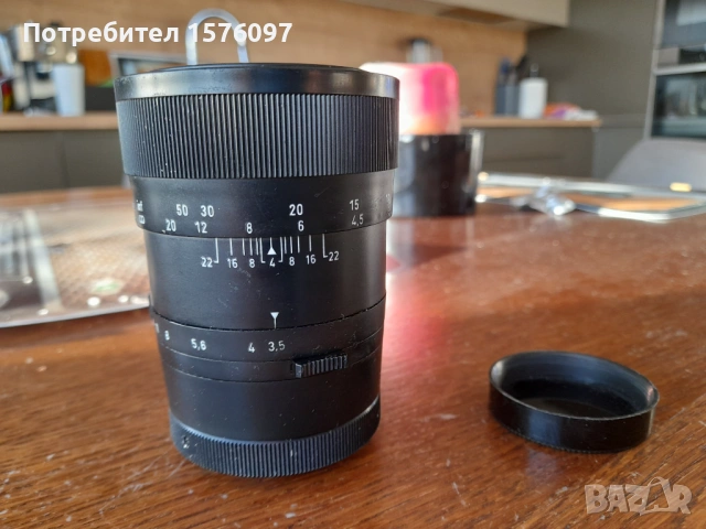 Ръчно фокусен обектив Revue 1:3,5/135mm  (Enna München Tele-Ennalyt 135/3.5) на М39 резба, снимка 3 - Обективи и филтри - 53950931