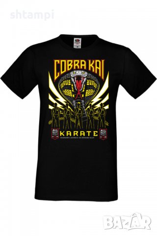 Мъжка тениска Cobra Kai karate,Филм,Игра,superhero,Изненада,Подарък,Повод,, снимка 1 - Тениски - 37722199