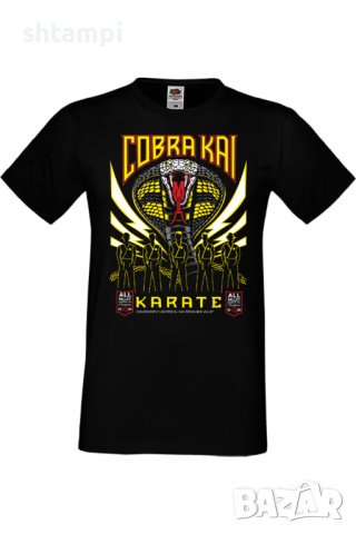 Мъжка тениска Cobra Kai karate,Филм,Игра,superhero,Изненада,Подарък,Повод,
