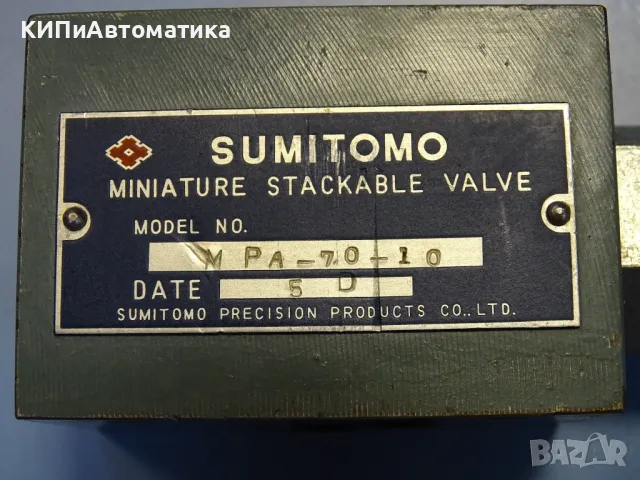 хидравличен клапан SUMITOMO MPA-70-10 miniature stackable valve, снимка 5 - Резервни части за машини - 48767134