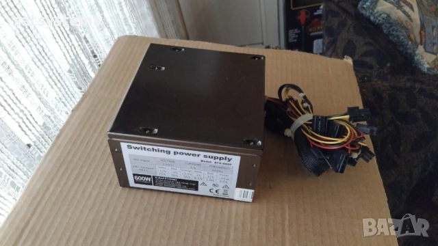 Компютърно захранване 600W Golden Field ATX-S600 Switching Power Supply 120mm FAN, снимка 5 - Захранвания и кутии - 52186960