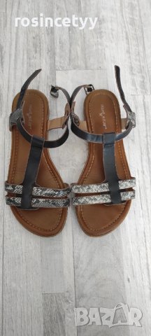 Черни сандали , снимка 2 - Сандали - 37126612