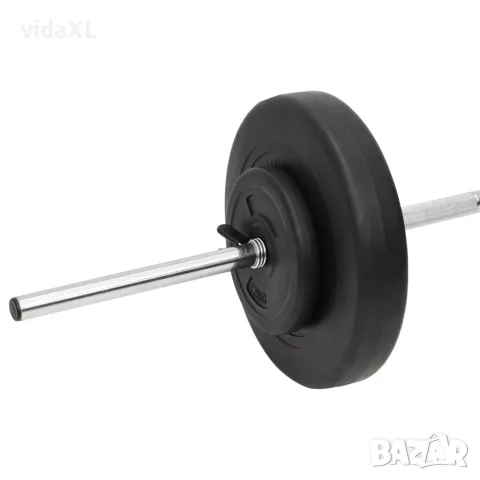 vidaXL Щанга и дъмбел с тежести 60 кг, снимка 6 - Фитнес уреди - 56146592