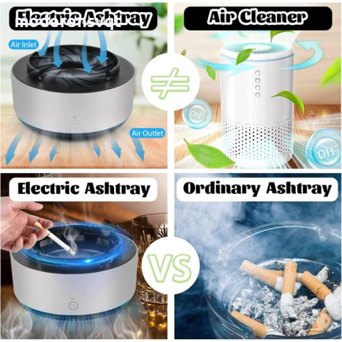 Бездимен пепелник, снимка 7 - Други стоки за дома - 44530833