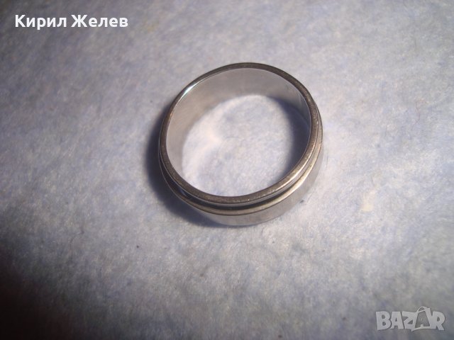 МОДНА СТОМАНЕНА ХАЛКА ПРЪСТЕН РАЗДВИЖЕН от 2 МЕТАЛНИ ПРЪСТЕНА БЛАГОРОДНА СТОМАНА 29141, снимка 7 - Пръстени - 37488860