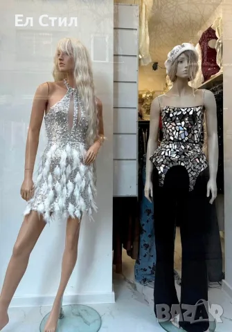Рокля Е61332💎 С М Л размер Цена:150€ Еконт, снимка 2 - Рокли - 55972458