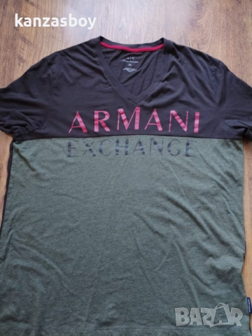 armani exchange - страхотна мъжка тениска XL, снимка 3 - Тениски - 53168187