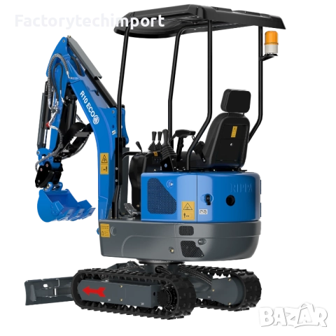 Мини багер RIPPA R10 ECO – 978 кг (дизел - 1 цилиндър) 7.5kW– 1.83 м копаене, снимка 9 - Индустриална техника - 52720375