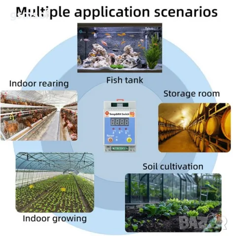 Tuya Smartlife WiFi прекъсвач термостат за DIN шина с термодатчик - 20А 4000kw, снимка 3 - Друга електроника - 49269651