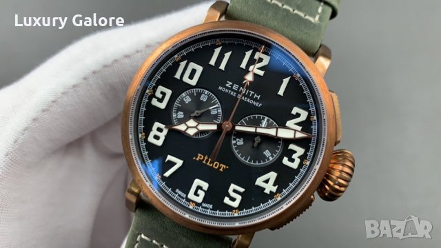 Мъжки часовник ZENITH Pilot Type 20 Extra Special Chronograph с aвтоматичен механизъм, снимка 4 - Мъжки - 38842931
