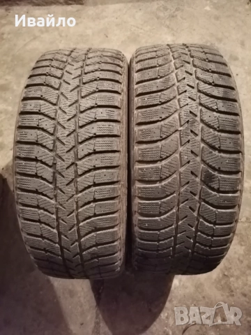 Продавам 2 броя зимни гуми 205.55.16 на 1 сезон дот 2019 Lassa 