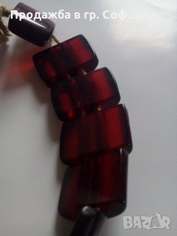 Гривна червен кехлибар , снимка 4 - Колекции - 30821047