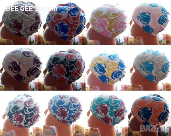 Плувни шапки за възрастни и деца, снимка 7 - Водни спортове - 33286605