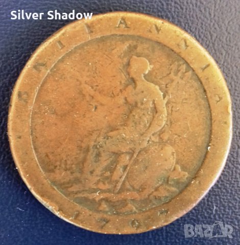 Монета Великобритания - 1 Пени 1797 г. Крал Джордж III, снимка 1 - Нумизматика и бонистика - 31740378