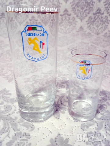 Рядък колекционерски Сувенирен комплект от две чаши посветен на БСФКС, снимка 3 - Други ценни предмети - 53850257