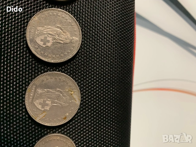 Швейцарски монети 5,2,1 , снимка 6 - Антикварни и старинни предмети - 53905083