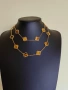 Дълго дамско колие с 20 детелини с камъка тигрово око Van Cleef & Arpels VCA, снимка 3