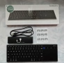 Безжична клавиатура, Bluetooth с тъчпад, съвместима с Windows, MacOS, iOS и Android, QWERTY - черна, снимка 1