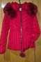 Зимно късо червено яке, снимка 2