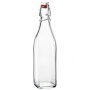 Стъклена бутилка с тапа 1л, снимка 1 - Други стоки за дома - 42599004