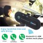 Блутут хендсфрий Bluetooth 4.1 комплект за свободни ръце Handsfree за кола с щипка Аудио адаптер Без