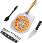 MYOTTPRO Алуминиева кора за пица, Включен скрепер и четка, снимка 1