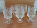 Кристални чаши , снимка 1 - Антикварни и старинни предмети - 29704625