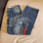 Original Vintage Retro 90's BULLROT WEAR CLOTHING CORP. Denim Hip Hop Rap Graffiti Embroidered Jeans, снимка 3