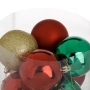 Комплект коледни топки зелено-червено-златисти Ø5 см_1240983, снимка 2