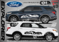 Ford Explorer стикери надписи лепенки фолио SK-SJV2-F-EX