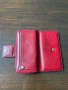Petek дамски червен кожен портфейл, снимка 2