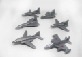 Комплект от 6 Стари Играчки Самолетчета Авиация, снимка 2