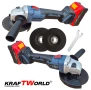 Комплект 4в1 KraftWorld Безчеткови Машини Гайковерт-винтоверт, Ъглошлайф и Перфоратор, снимка 5