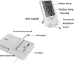 Термометър,хидромер,часовник 3 в 1 ТА 298, снимка 4