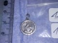 СТАР МИНИАТЮРЕН СРЕБЪРЕН ЗОДИАКАЛЕН АРТ МЕДАЛЬОН ВИСОКА ПРОБА СРЕБРО ЗОДИЯ ВЕЗНИ 37839, снимка 9