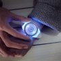 Светещ LED часовник с кристали, снимка 2