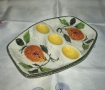 Порцеланова поставка, плато за яйца, снимка 6