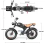 EMOKO C93 Dual Електрически Велосипед 2000W 48V 35Ah, снимка 5