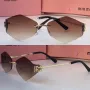 Miu 2024 дамски слънчеви очила осмоъгълник ромб 4 цвята, снимка 2