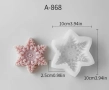 3D 3 модела снежинка снежинки Силиконов молд форма за свещи гипс сапун смола , снимка 3