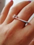 Елегантен сребърен пръстен модел R100, снимка 4